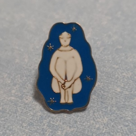 Mystical Female Enamel Pin Goth Magic Hard Cosmos - Picture 4 of 8